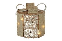 Countryfield kerstkado pippa 10x11 cm goud