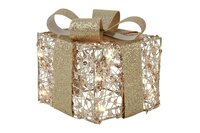 Countryfield kerstkado pippa 10x10x11 cm goud