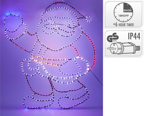 Verlichte kerstman 110 cm 522 lampjes