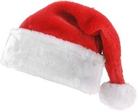 Kerstmuts pluche 40 x 30 cm