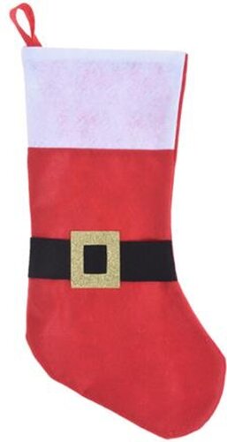 Kerstsok met riem 43 cm