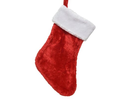Decoris Kerstsok rood 40 cm