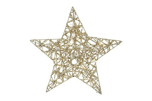 Countryfield kerstster dami metaal 30 cm goud