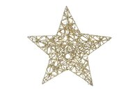 Countryfield kerstster dami metaal 30 cm goud