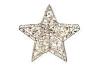Countryfield kerstster pippa metaal 20 cm goud