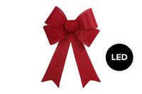 Kerststrik LED sanna 43 cm rood - afbeelding 2