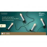 Kerstverlichting kaars 48 lampjes binnen - afbeelding 2