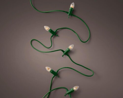 Kerstverlichting vlam kaars 10 lampjes buiten - afbeelding 2