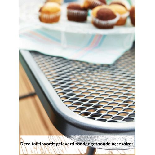 Kettler klaptafel strekmetaal 110 x 70 cm antraciet - afbeelding 2