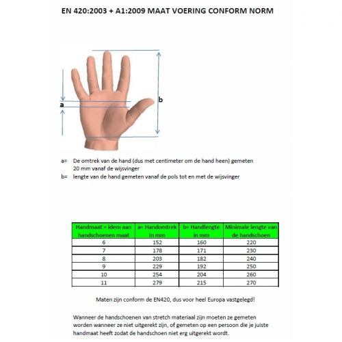 Kixx handschoen groovy green maat 7 - afbeelding 2