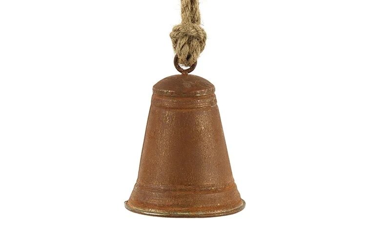 Countryfield - Kerstklok - Arnoud - Zink - Roestbruin - L10xB10xH14 cm