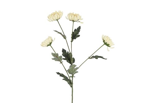 Countryfield zijden chrysanthemum 84 cm crème