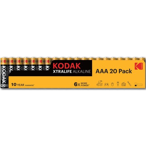 Kodak aaa xtralife batterijen 20 pack