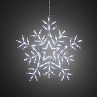 Konstsmide Acryl sneeuwvlok 90 lamps koel wit