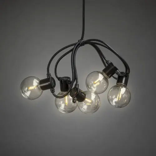 Konstsmide feestverlichting led bol 20 lamps amber - afbeelding 1