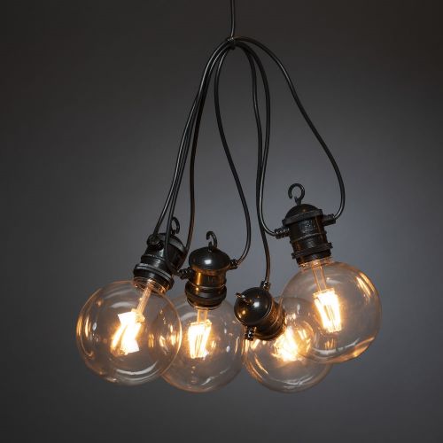 Konstsmide globe verlengingssysteem amber 10 lamps - afbeelding 1