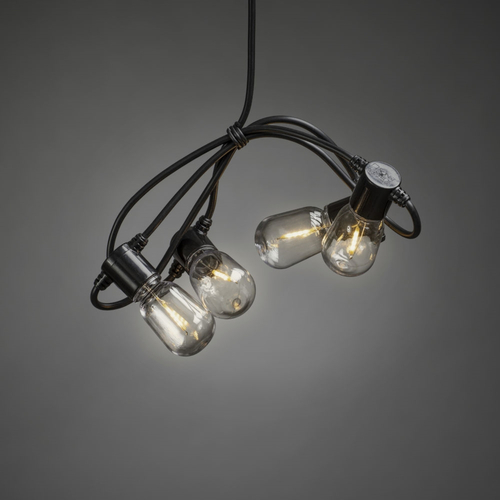 Konstsmide oval amber 20 lamps - afbeelding 1