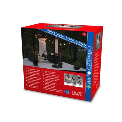 Konstsmide peer amber 20 lamps - afbeelding 3