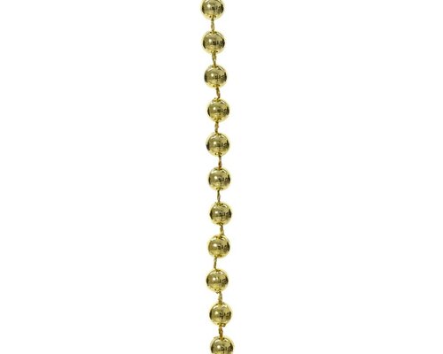 Kunststof kralenslinger licht goud 10 meter - afbeelding 2