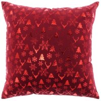 Unique Living kussen bernt 45x45 cm rood