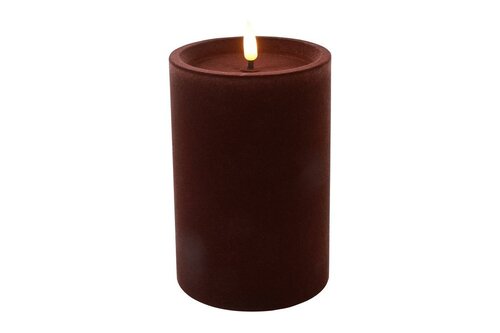 Ledkaars lyon D10H15 cm diep paars velvet