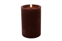 Ledkaars lyon D10H15 cm diep paars velvet