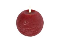 Led bolkaars Lyon D 10 H 11 cm rood 