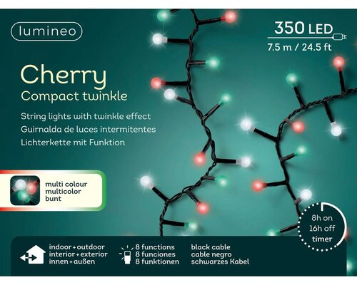 Led cherry compact lights 350 lamps multi colour - afbeelding 2