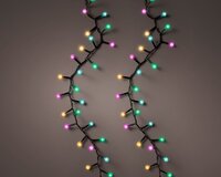 Led cherry lights compact 350 lamps soft multi colour - afbeelding 1