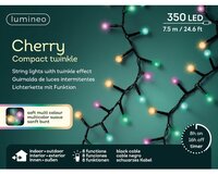 Led cherry lights compact 350 lamps soft multi colour - afbeelding 2