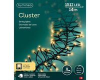 Clusterverlichting led 1512 lampjes soft gold - afbeelding 2