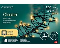 Clusterverlichting led 288 lampjes soft gold - afbeelding 2