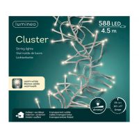 Led Cluster verlichting 588 lampjes transparant - afbeelding 4