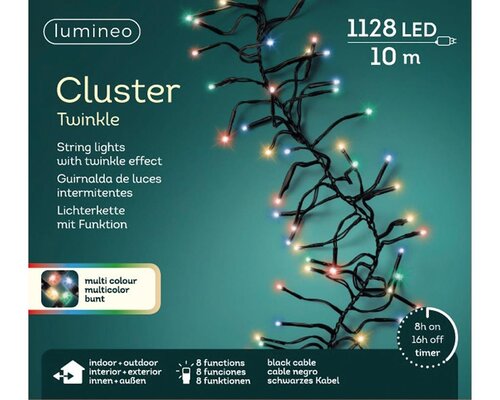 Led Clusterverlichting 1128 lampjes multicolour - afbeelding 2