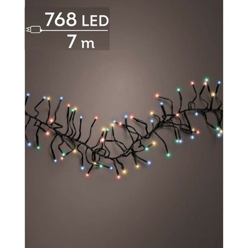Led Clusterverlichting 768 lampjes multicolour - afbeelding 1