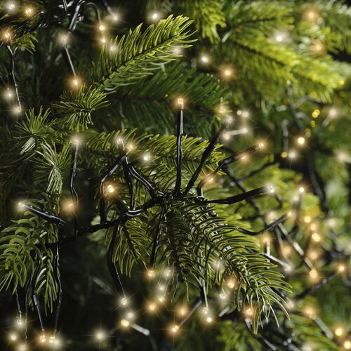 LED clusterverlichting warm wit / klassiek warm 1512 lampjes - afbeelding 4