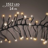 LED clusterverlichting warm wit / klassiek warm 1512 lampjes