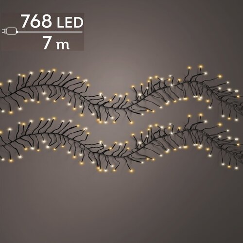 LED clusterverlichting warm wit / klassiek warm 768 lampjes - afbeelding 1