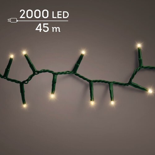 LED compact rice lights 2000 lamps soft gold - afbeelding 1