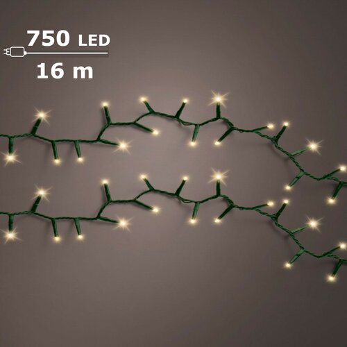 LED compact rice lights 750 lamps soft gold - afbeelding 1