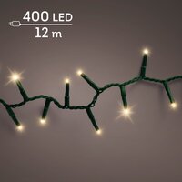 LED compact sparkle rice lights 400 lamps soft gold