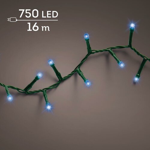 LED compact twinkel lights 750 blauw - afbeelding 1