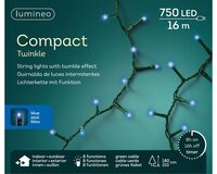 LED compact twinkel lights 750 blauw - afbeelding 2