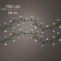 LED compact twinkel lights 750 groen blauwe multi lampjes
