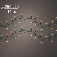 LED compact twinkel lights 750 klassiek multi colour lampjes