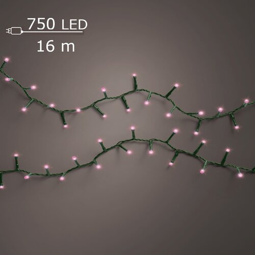 LED compact twinkel lights 750 roze - afbeelding 1