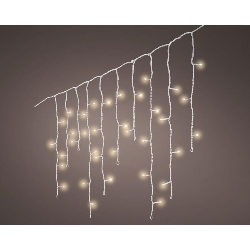 LED icicle lights buiten 7,5 m 175L wit warm wit