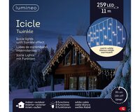 Led fonkel icicleverlichting 259 lampjes - afbeelding 2