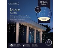 Led fonkel icicleverlichting XL 900 lampjes - afbeelding 2