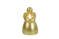 Led kaars engel 11,5 cm goud